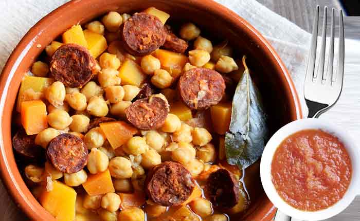 garbanzos con chorizo